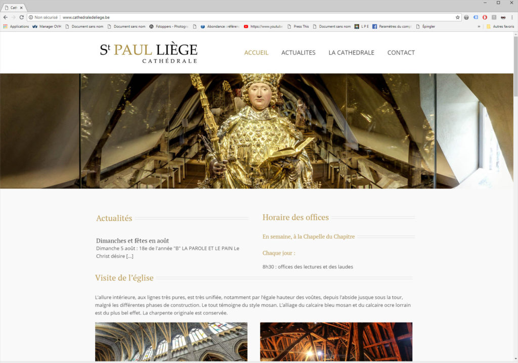 Site Internet de la Cathédrale de Liège