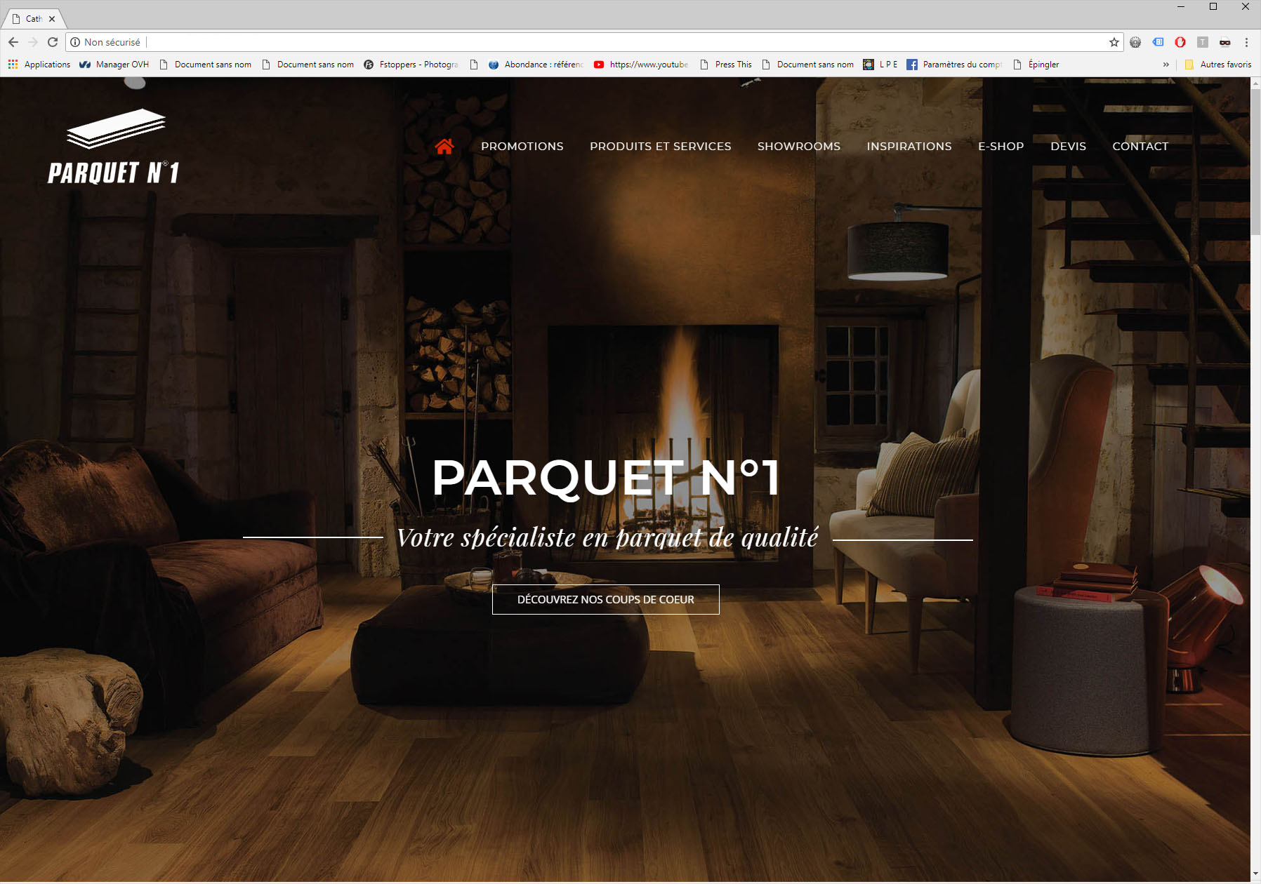 Création du Site Internet Parquet n°1